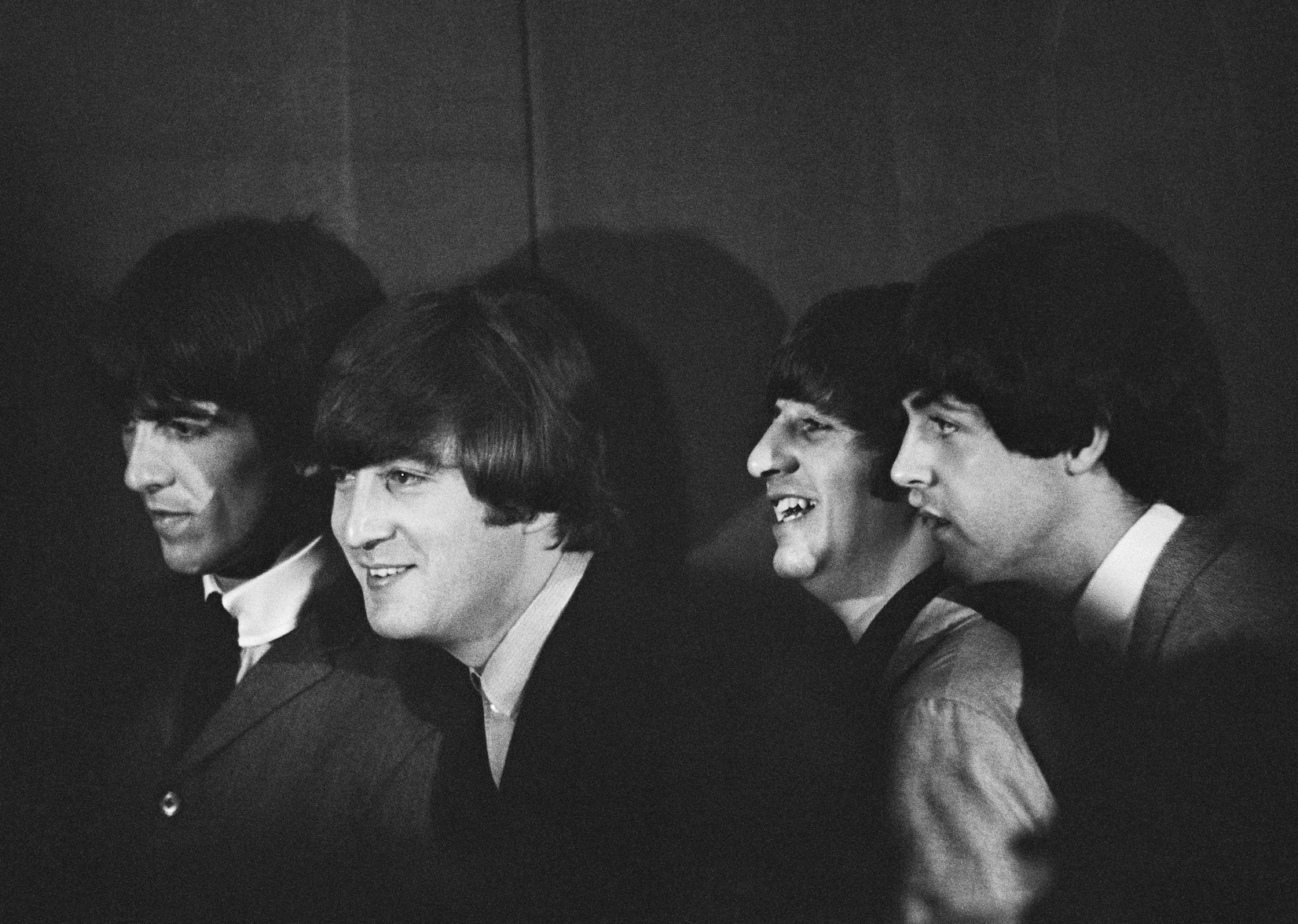 The Beatles attend a press conference in New York