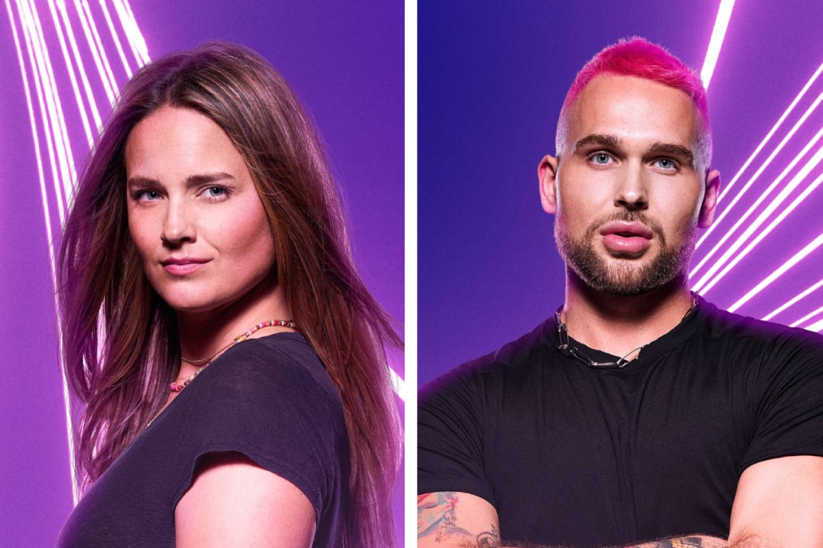 Laurel Stucky and Jakk Maddox in their official cast photos from The Challenge: Ride or Dies