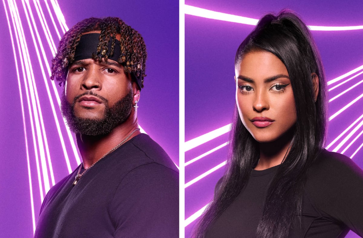 Nelson Thomas and Nurys Mateo in their official cast photos from ‘The Challenge: Ride or Dies’
