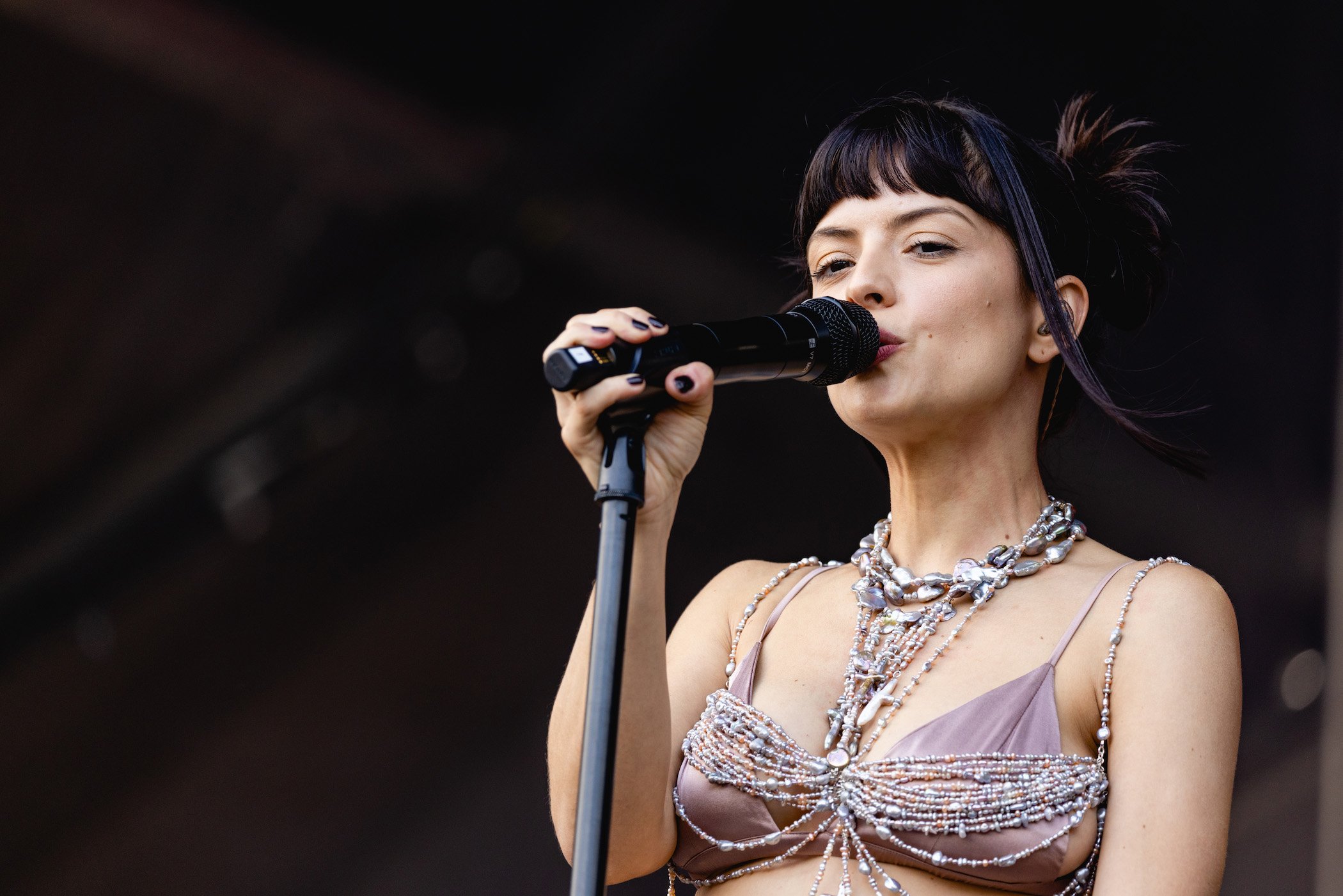 María Zardoya of The Marias performs onstage during weekend one, day three of Austin City Limits Music Festival