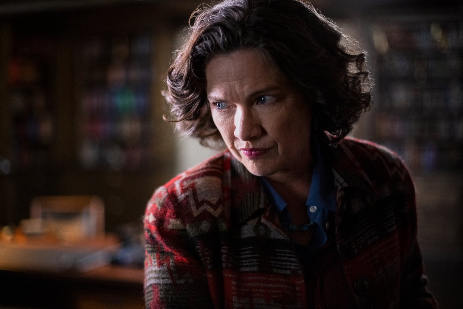 'The Midnight Club' ending features a plot twist involved Dr. Stanton, played by Heather Langenkamp, seen here in a production still.