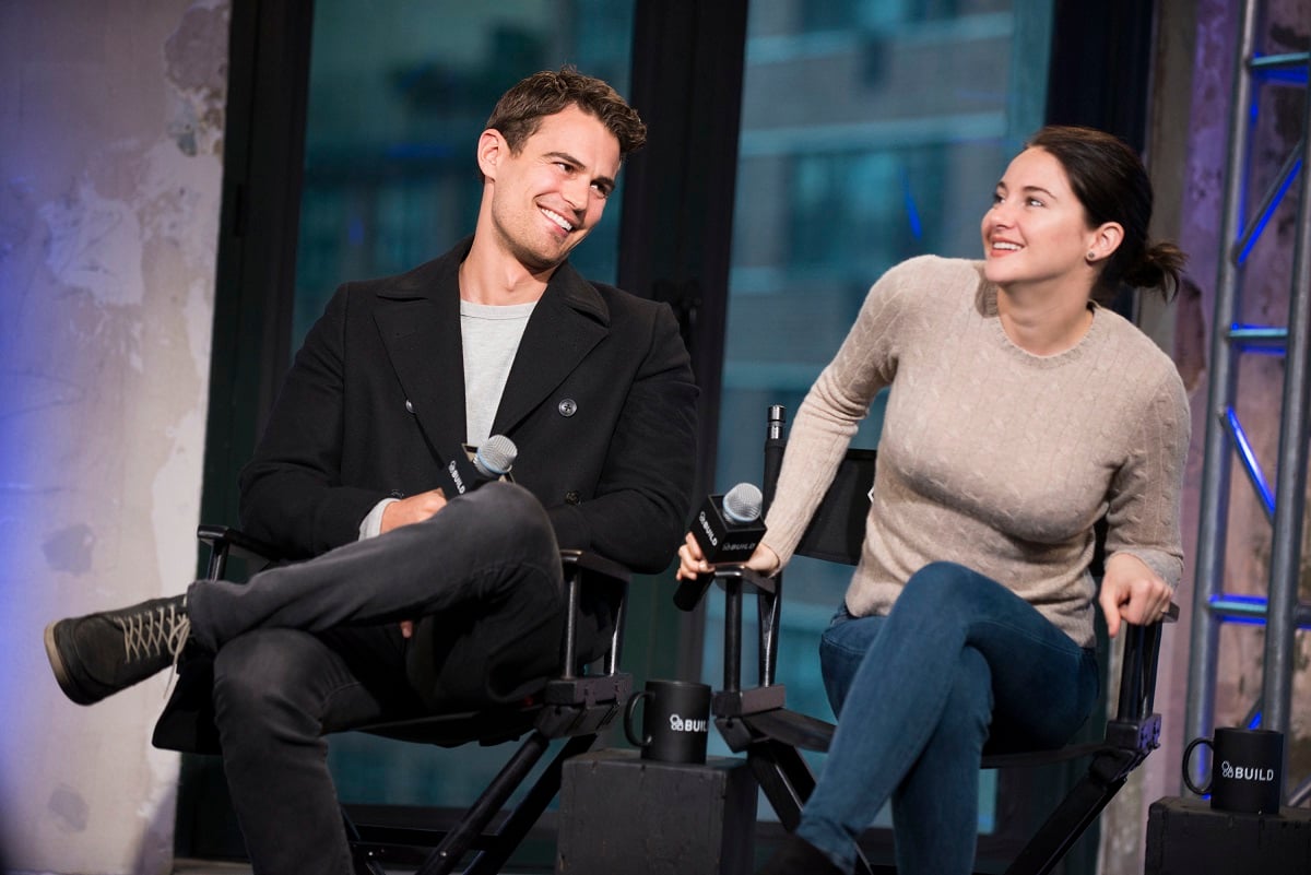 Theo James and Shailene Woodley at AOL Build.