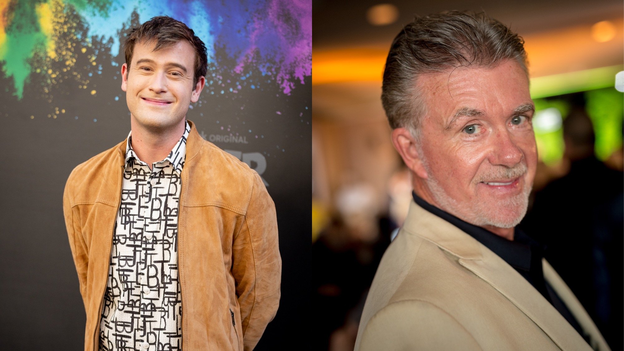 Tyler Henry (L) shared a chilling warning with Alan Thicke (R) before he died.