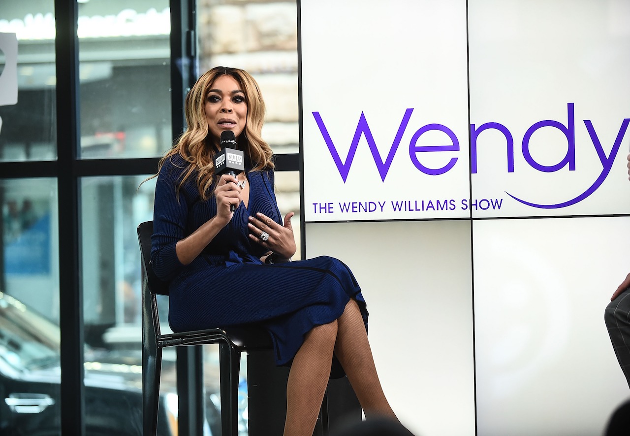 Wendy Williams talks to audience during Build Series; Williams was reportedly seen out partying days after her release from rehab