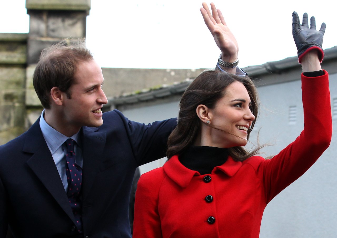 Prince Willliam and Kate Middleton return to the University of St Andrews to launch a fundraising campaign on February 25, 2011, in St Andrew's, Scotland.