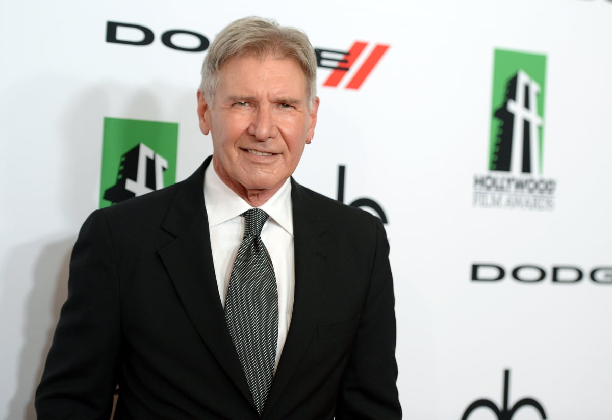 Yellowstone prequel 1923 star Harrison Ford arrives at the 17th annual Hollywood Film Awards at The Beverly Hilton Hotel on October 21, 2013 in Beverly Hills, California