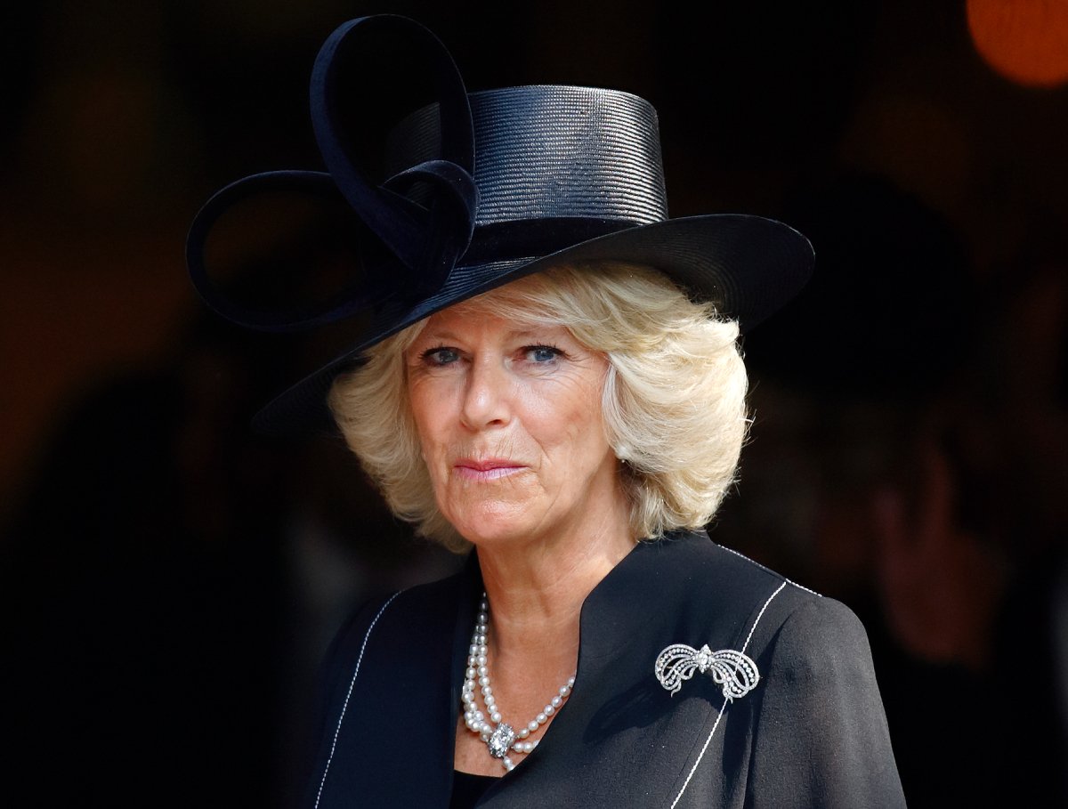 Camilla Parker Bowles, queen consort, attends a memorial service for her father Major Bruce Shand at St Paul's Church, Knightsbridge on September 11, 2006 in London, England