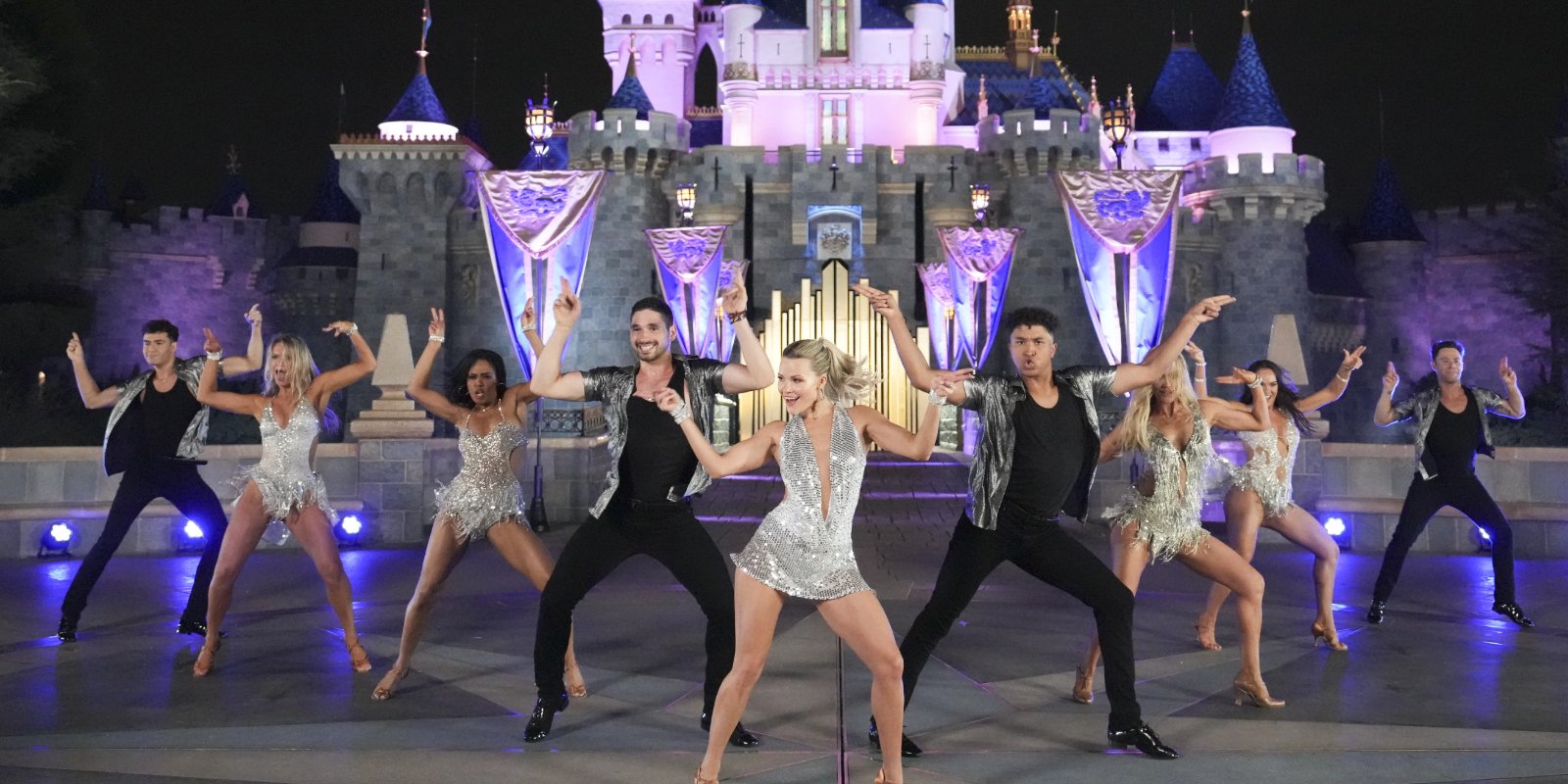 'Dancing with the Stars' pros dance outside of Snow White's castle in Disneyland, California.