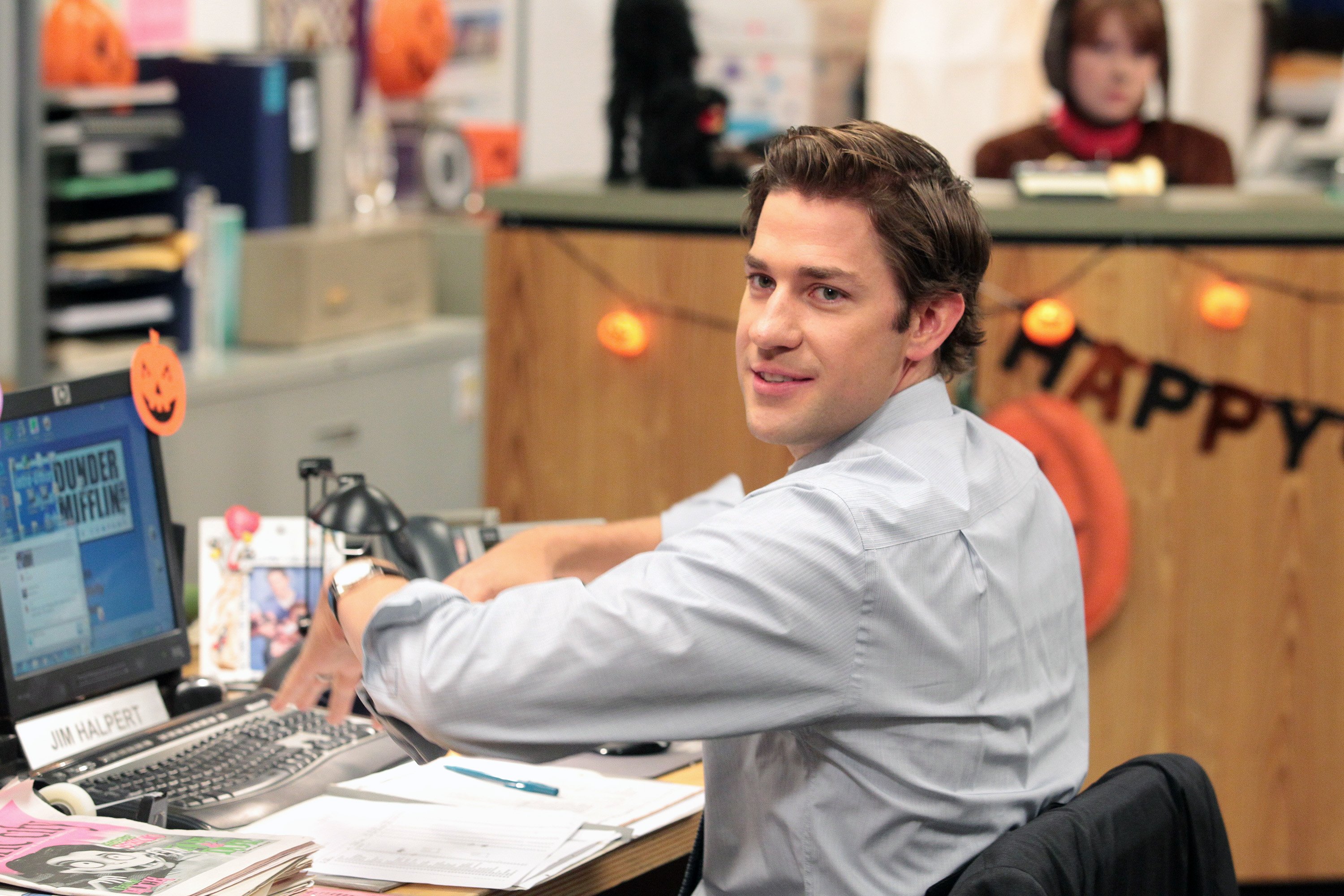 Jim Halpert (John Krasinski) in one of the Halloween episodes of 'The Office' from season 9