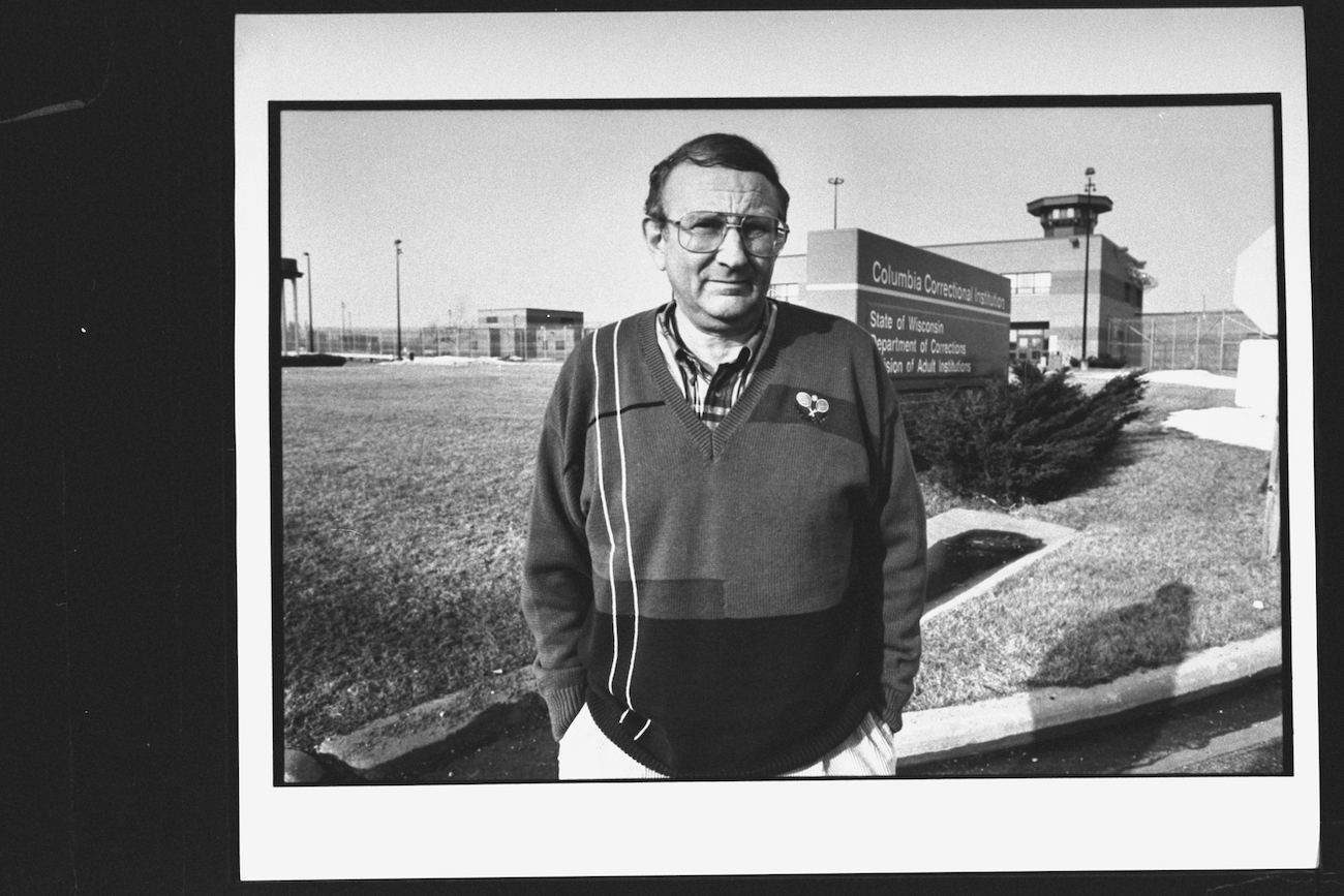 Lionel Dahmer outside of the Columbia Correctional Institute