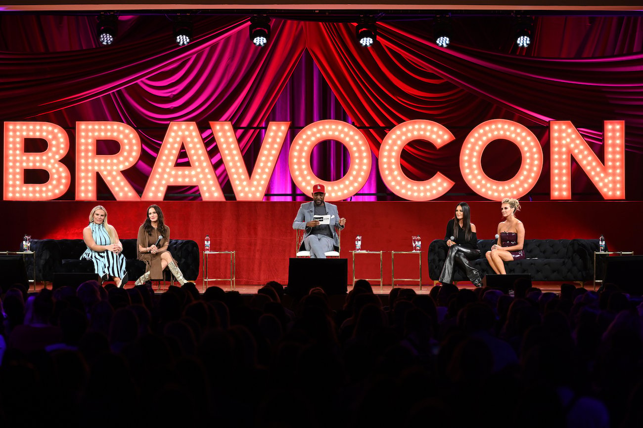 Heather Gay, Meredith Marks, Karamo, Lisa Barlow, and Whitney Rose at BravoCon 2022