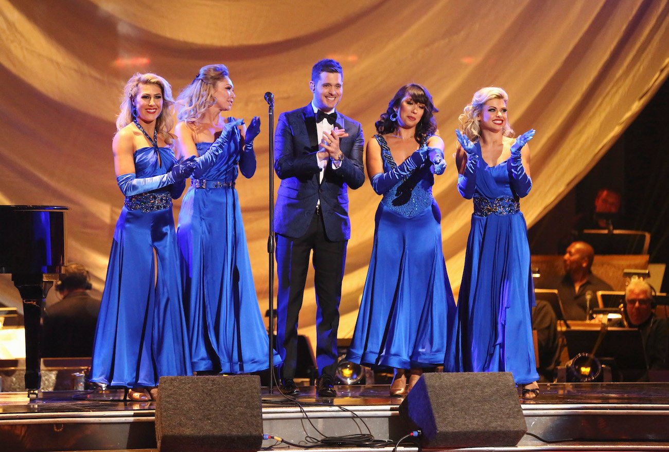 Michael Bublé performing previously on 'Dancing with the Stars'; he will appear in week 6 of season 31