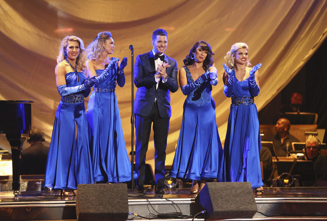 Michael Bublé performing previously on 'Dancing with the Stars'; he will appear in week 6 of season 31