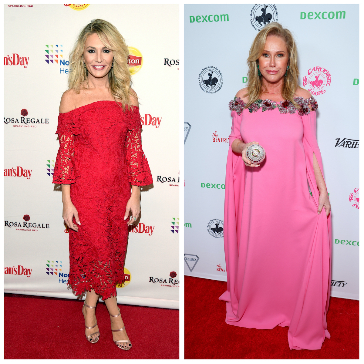 Kate Chastain from 'Below Deck' and Kathy Hilton 'RHOBH' on separate red carpet events.