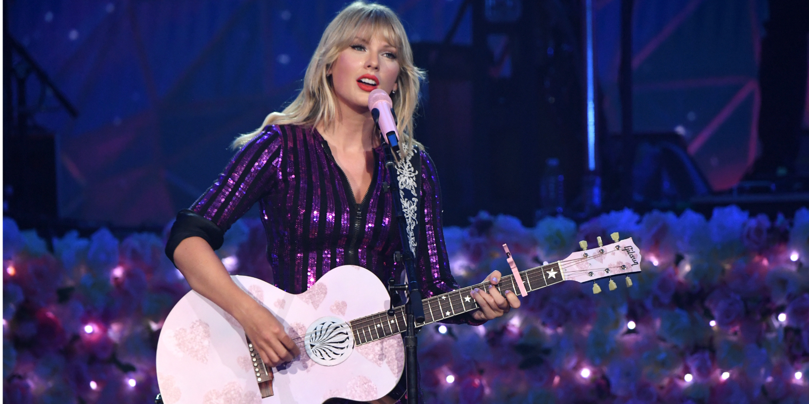 Taylor Swift performs onstage as Taylor Swift, Dua Lipa, SZA and Becky G perform at The Prime Day concert, presented by Amazon Music at on July 10, 2019 at Hammerstein Ballroom in New York City