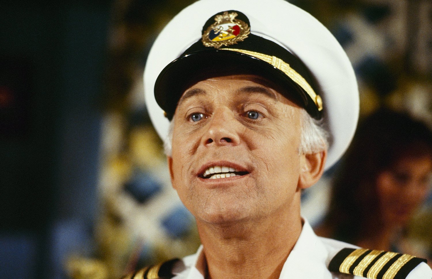 Gavin MacLeod as Captain Stubing on The Love Boat in 1979