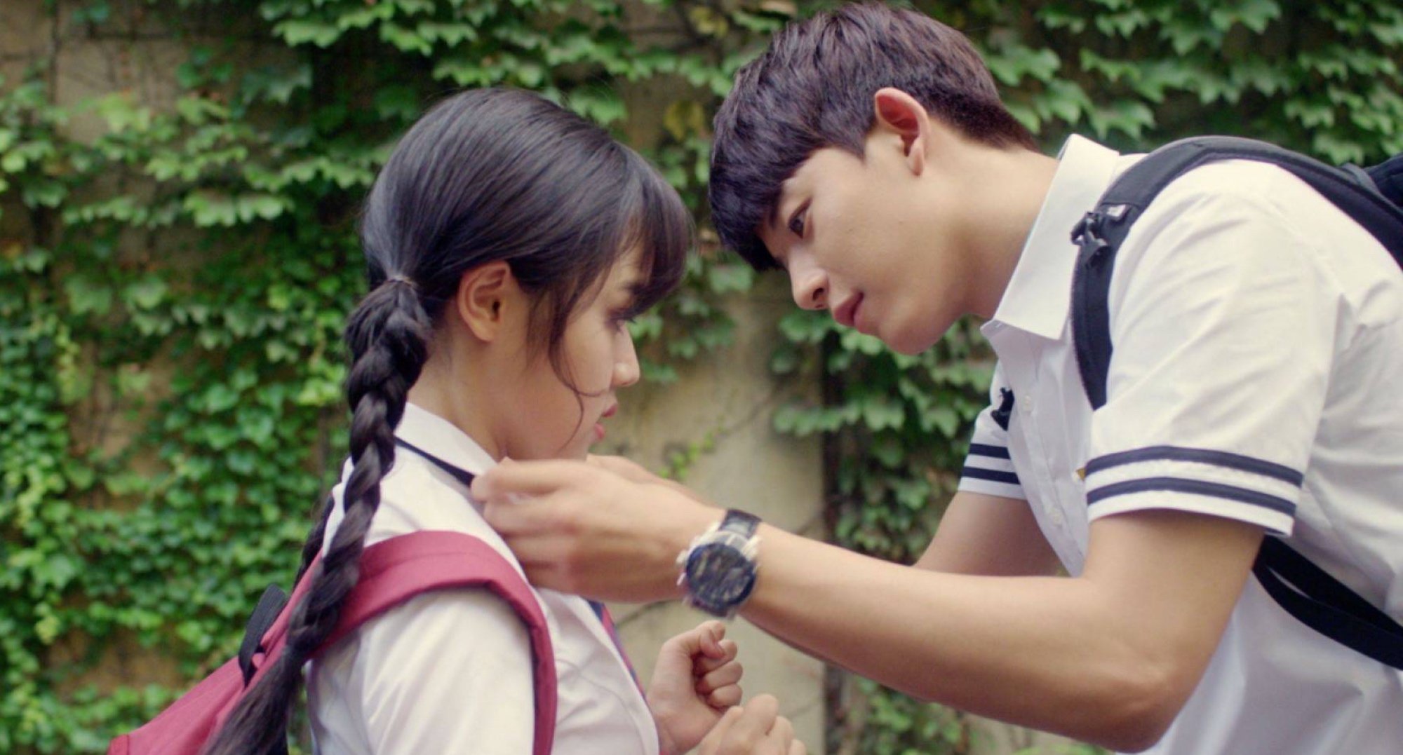 Actors Kim Hyang-gi and Lomon in teen romance K-drama 'Revenge Note.'