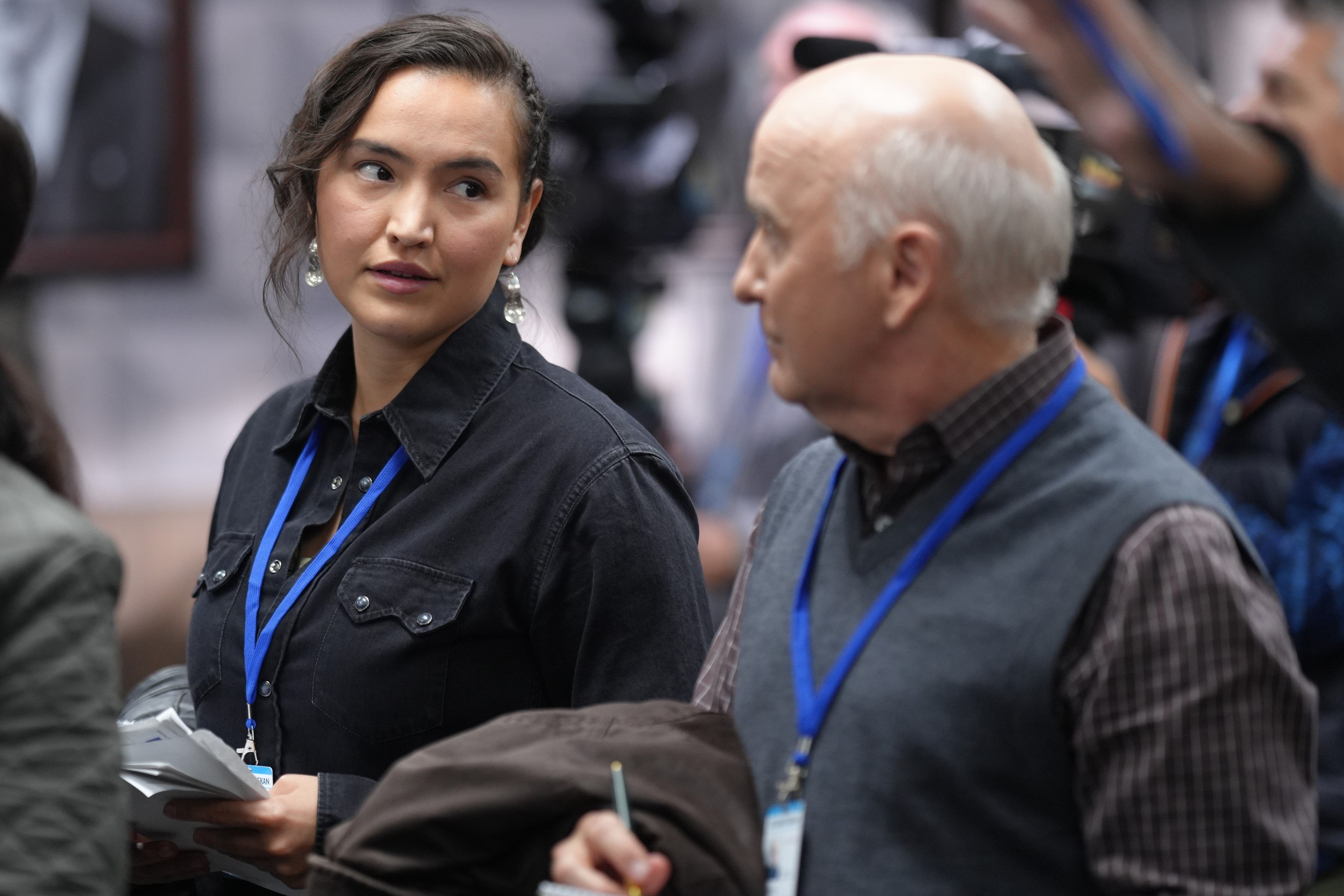 Grace Dove as Roz Friendly and Matt Malloy as Bob Young