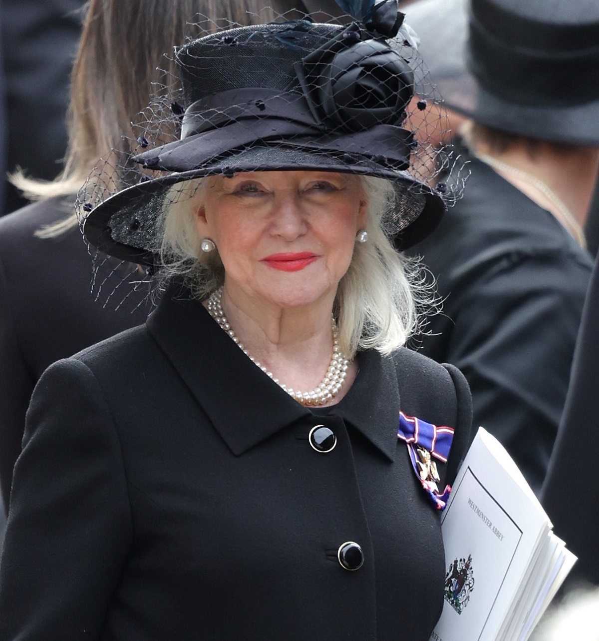 Angela Kelly is seen during the state funeral of Queen Elizabeth II at Westminster Abbey