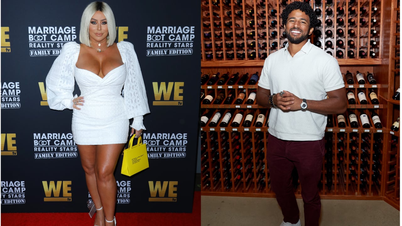 Aubrey O'Day attends WE tv celebrates the premiere of 'Marriage Boot Camp' and Kyland Young attends Vintage Wine and Spirits Influencer Mixer