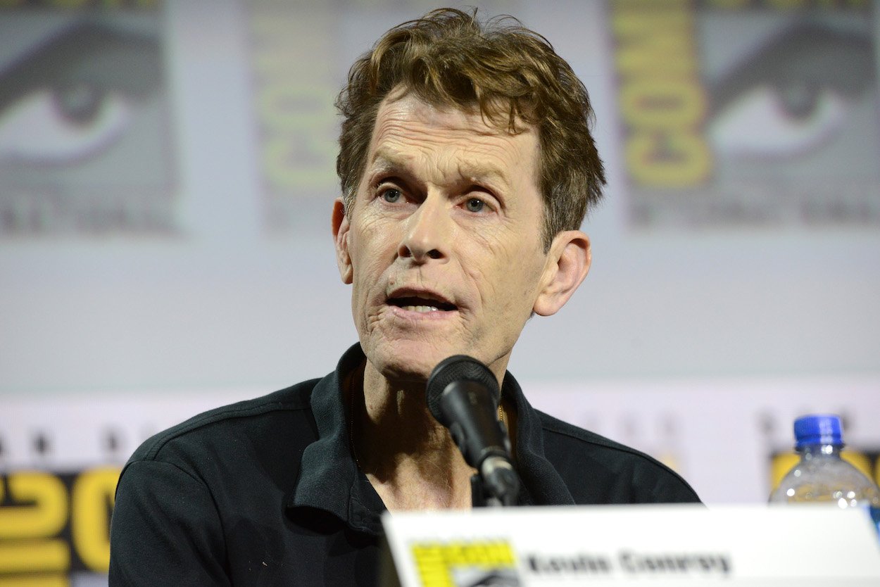 Batman voice actor Kevin Conroy speaks at San Diego Comic-Con in 2019. Conroy died on Nov. 10, 2022, after a battle with cancer.