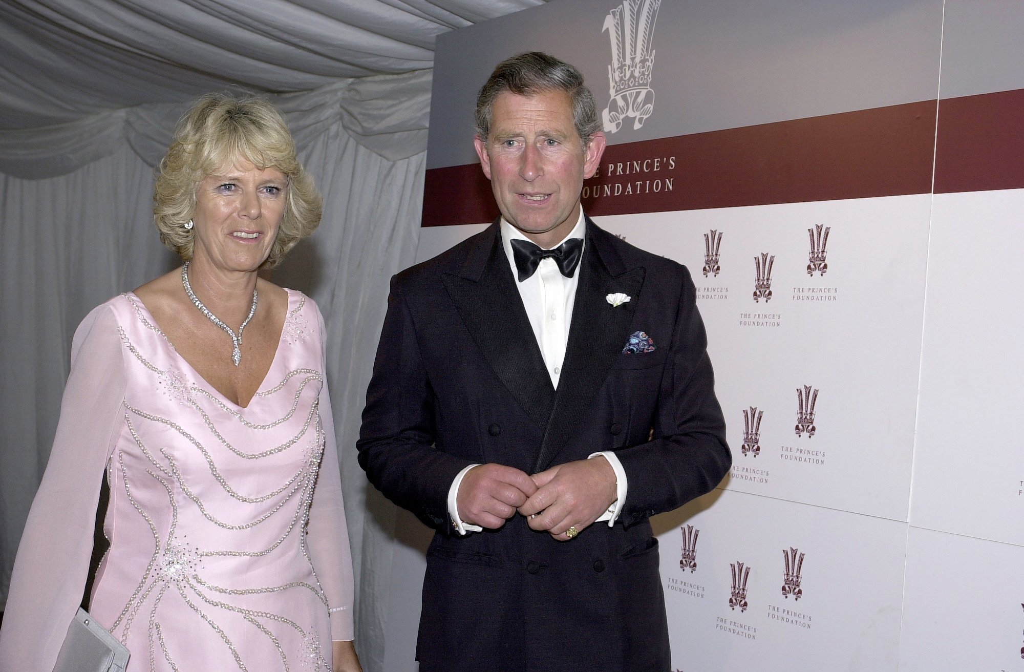 Camilla Parker Bowles and King Charles attend an event.