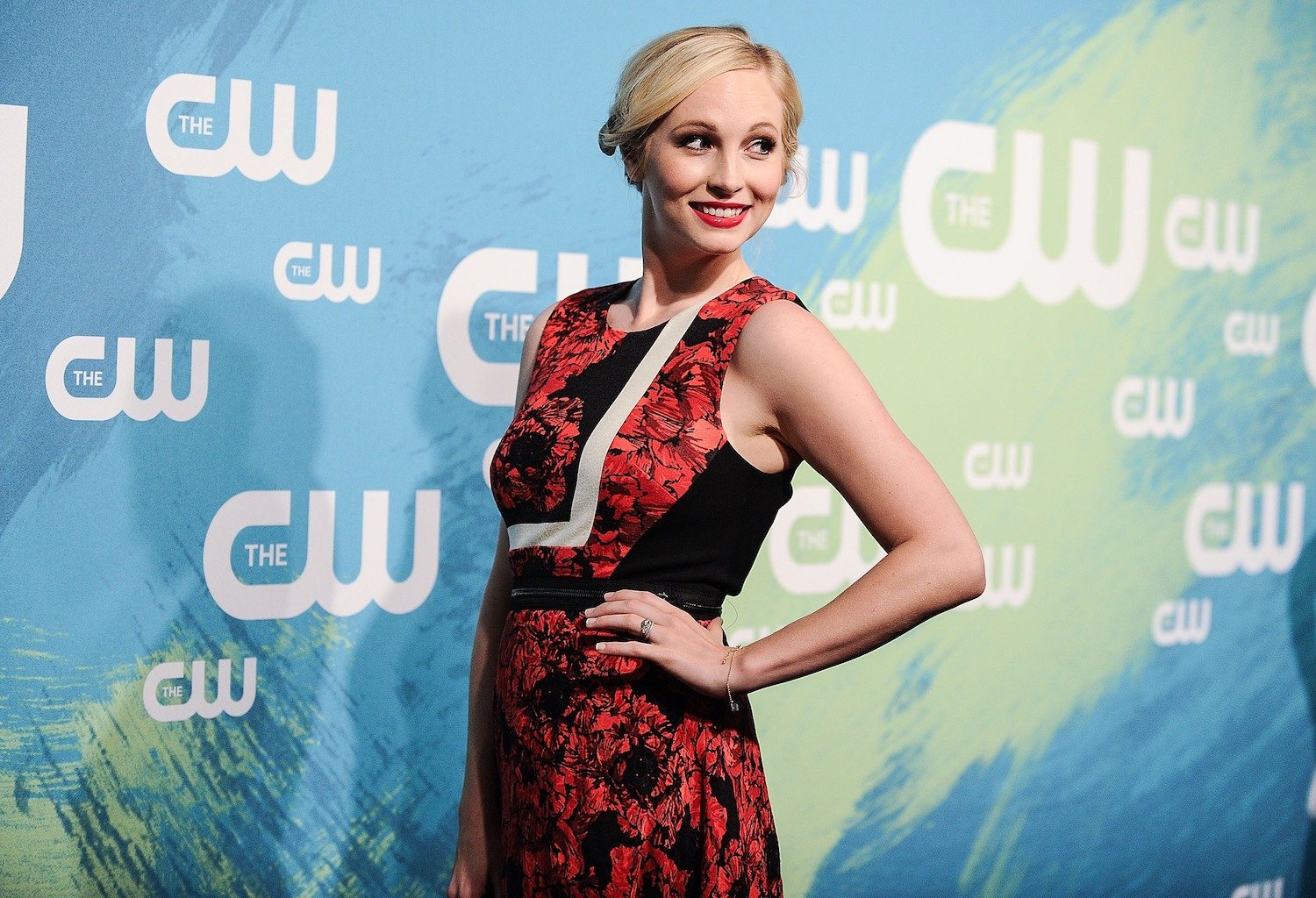 Candice King from 'The Vampire Diaries' posing for a CW event
