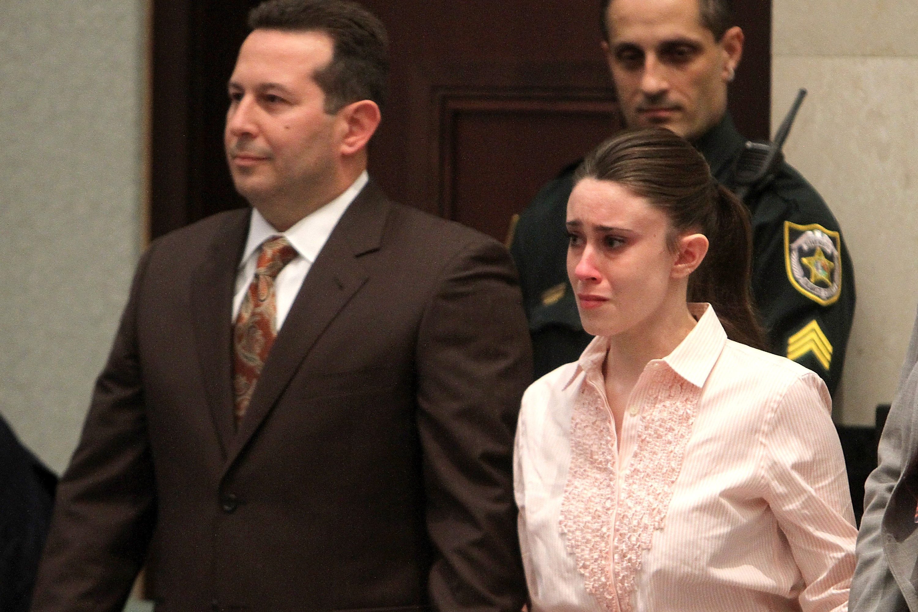 Casey Anthony as the verdict is read in her 2011 murder trial