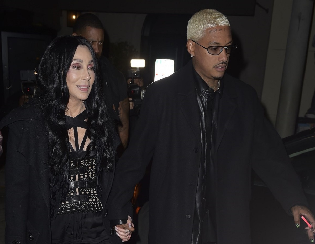 Cher and her boyfriend, Alexander Edwards, holding hands while out together in Los Angeles, California