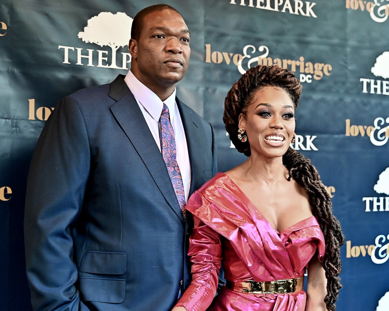 Chris and Monique Samuels talk to reporters on red carpet; Monique says she's done with reality TV for good after quitting 'Love and Marriage D.C.'