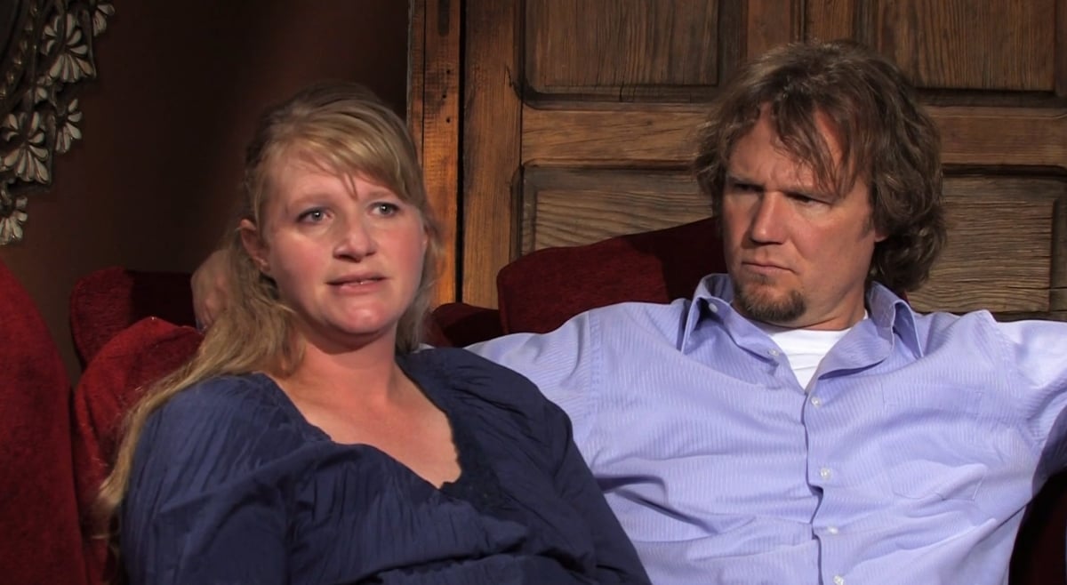 'Sister Wives' stars, Christine Brown and Kody Brown sitting together in an interview on season 1.