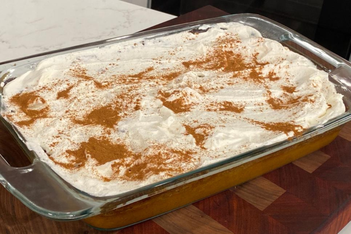 Christine Brown's Pumpkin Dessert made on 'Cooking with Just Christine' on TLC.