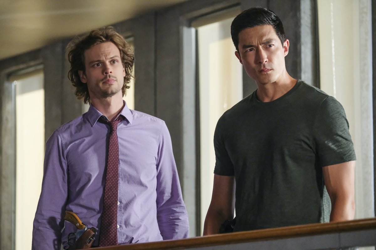 'Criminal Minds' actors Matthew Gray Gubler as Dr. Reid and Daniel Henney as Matt Simmons