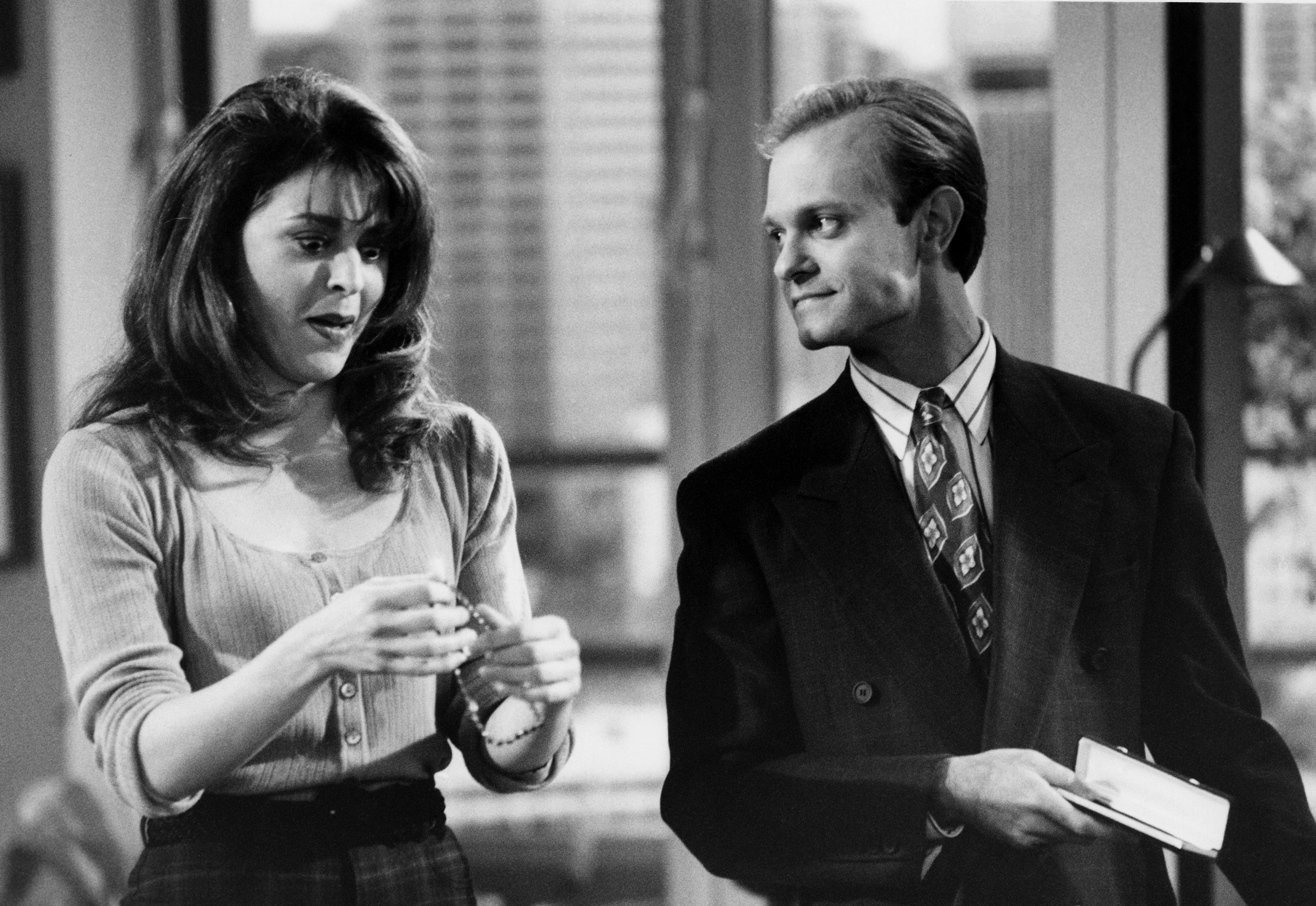 Jane Leeves as Daphne Moon and David Hyde Pierce as Doctor Niles Crane in 'Frasier'