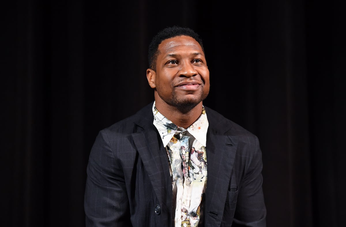 Jonathan Majors speaks during a "Devotion" Q&A