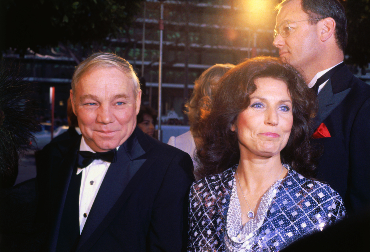 Loretta Lynn attends the Academy Awards with her husband in 1981.