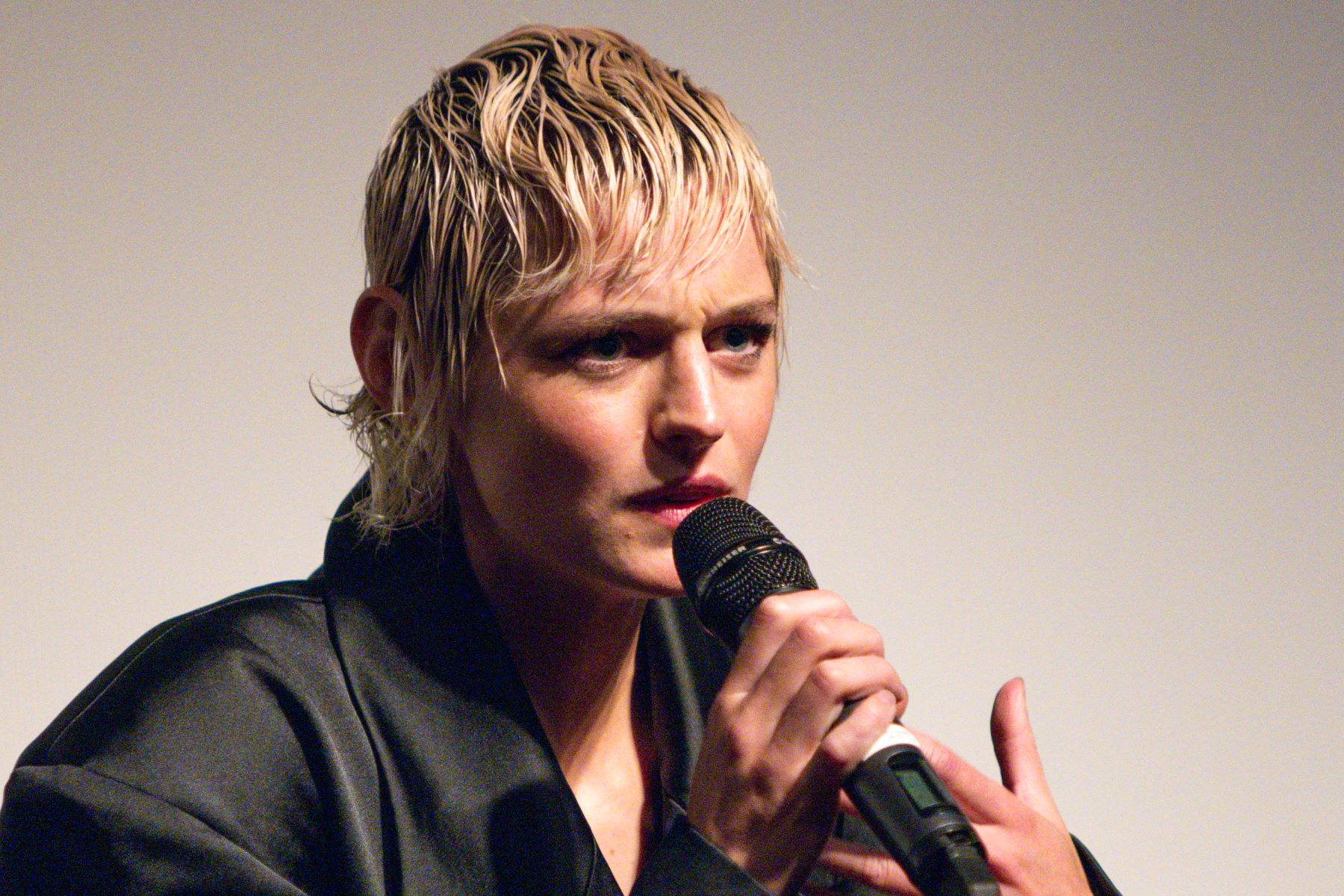 Emma Corrin at a 'Lady Chatterley's Lover' Q&A panel at the Mayfair Hotel in London, England