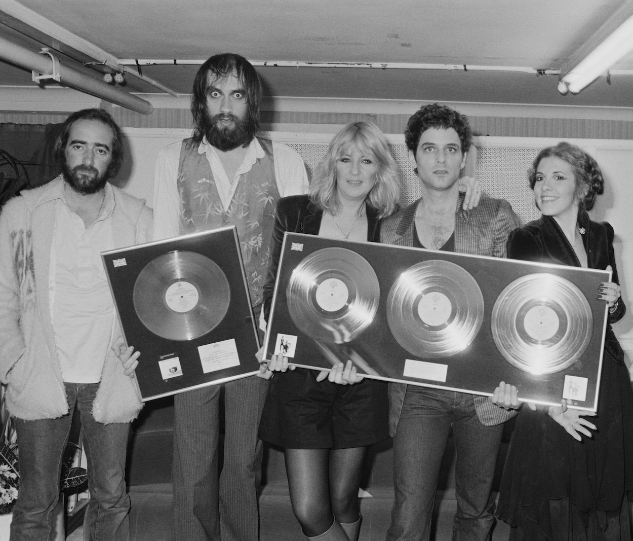 John McVie (from left), Mick Fleetwood, Christine McVie, Lindsey Buckingham, and Stevie Nicks put four Fleetwood Mac songs a list that The Beatles couldn't make.