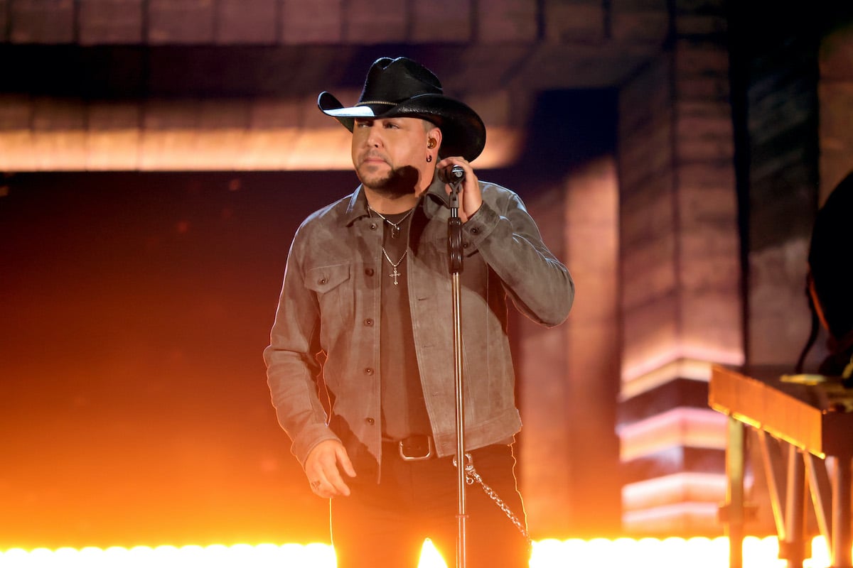 Jason Aldean performs on stage