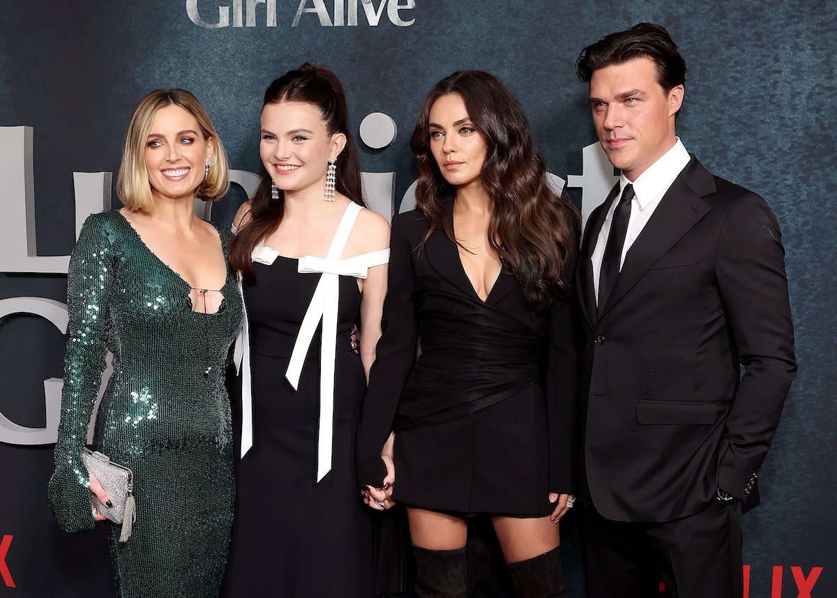 Jessica Knoll Chiara Aurelia, Mila Kunis, and Finn Wittrock attend the Luckiest Girl Alive NYC Premiere