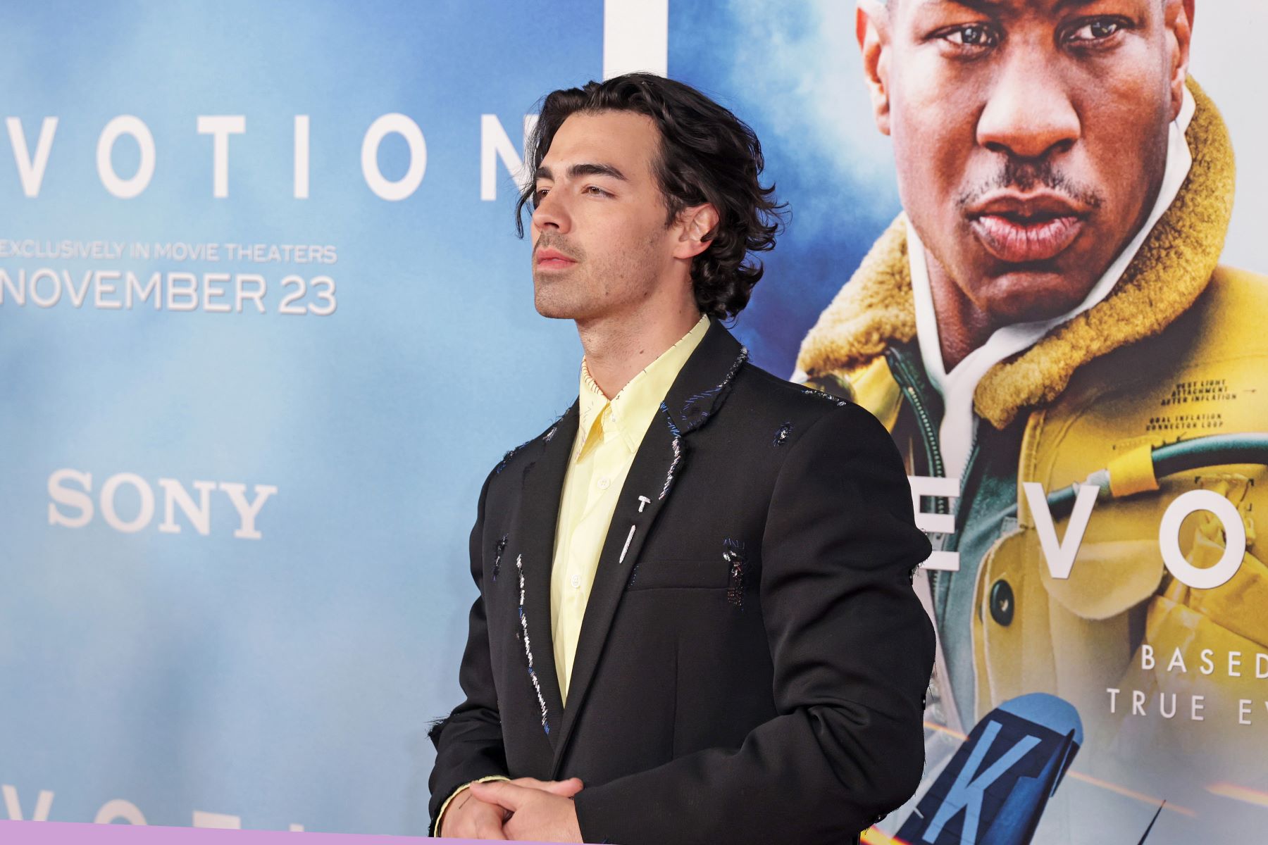 Joe Jonas at the Los Angeles Premiere of 'Devotion' at Regency Village Theatre