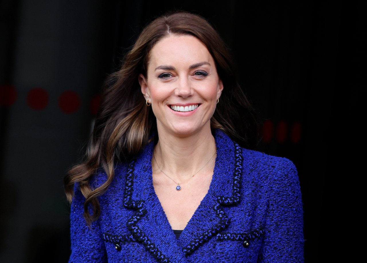 Kate Middleton, Princess of Wales, attends the 10th Anniversary Celebration of Coach Core at the Copper Box Arena on October 13, 2022, in London, England. Her royal blue blazer is a subtle callback to Princess Diana.