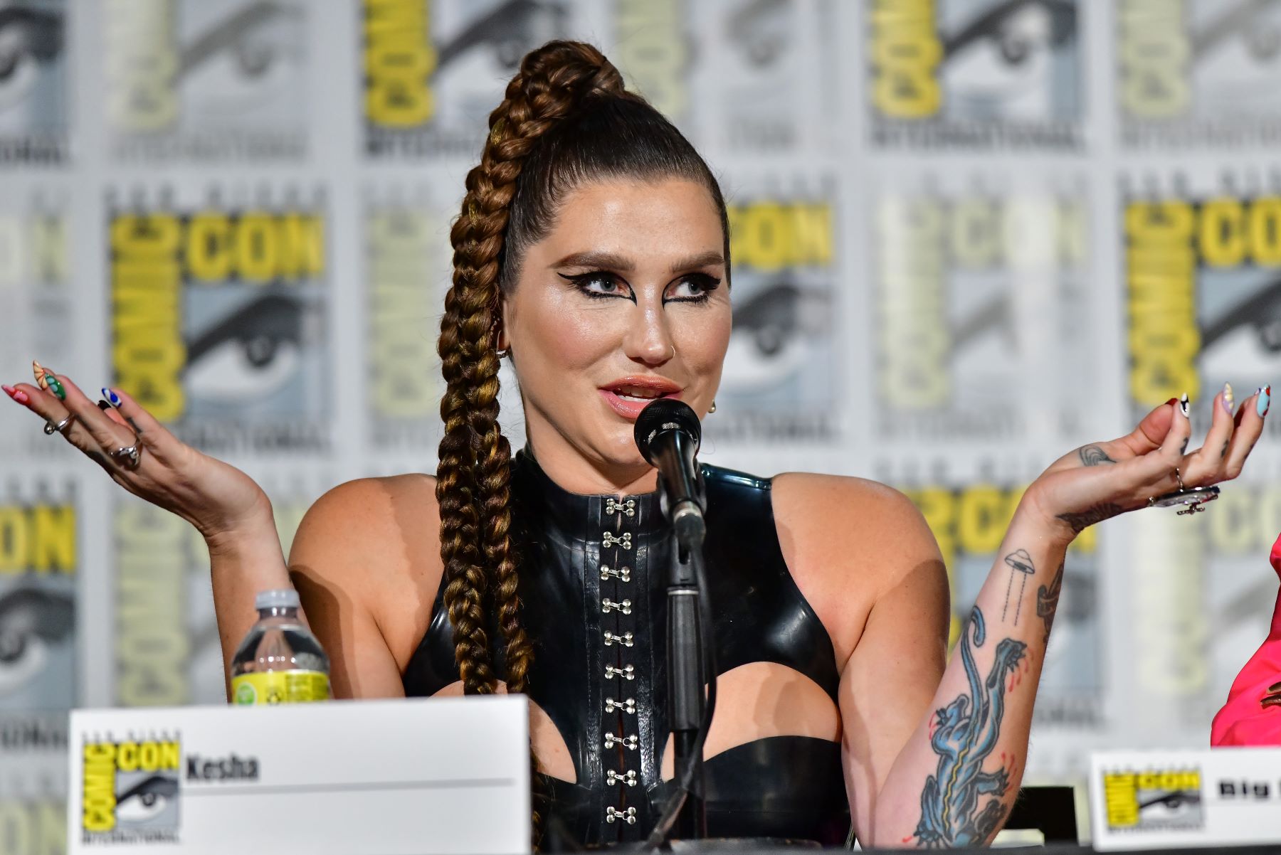 Kesha at a 2022 Comic-Con panel in San Diego, California, for her Discovery+ show 'Conjuring Kesha'