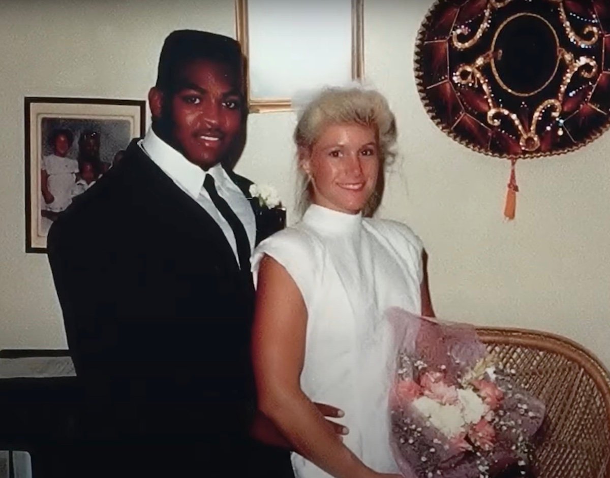 Ray McNeil and Sally McNeil pose shortly after their wedding
