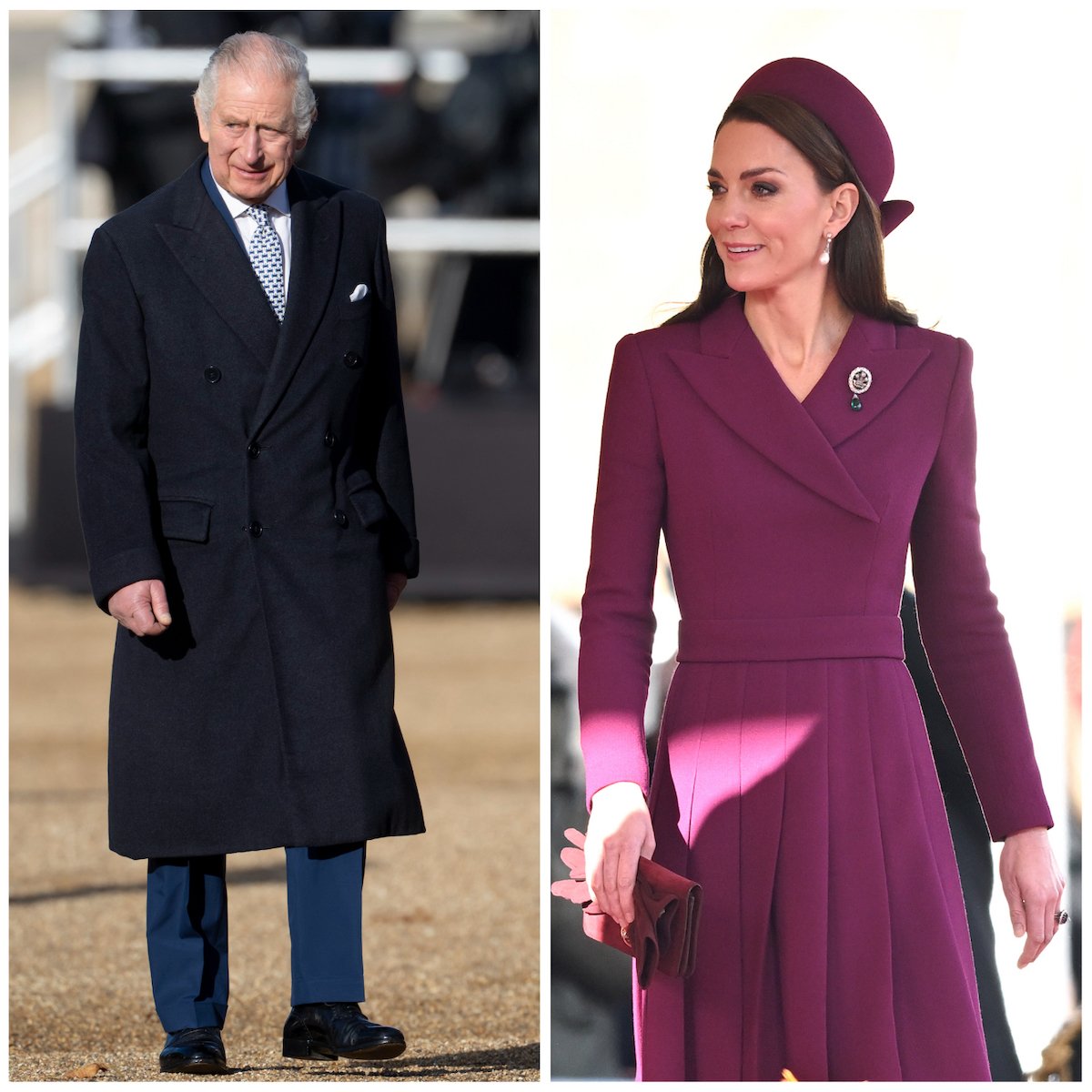 King Charles and Kate Middleton attend a welcome ceremony for the South African president during a Nov. 22 state visit