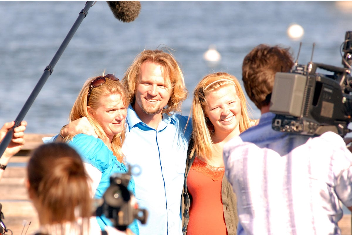 Kody Brown and Christine Brown of Sister Wives visits Plymouth Beach, Massachusetts, in 2011