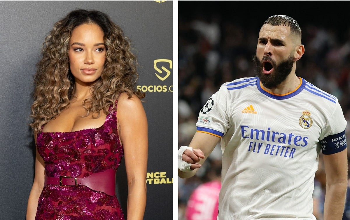 (L) Model Jordan Ozuna, (R) Soccer star Karim Benzema