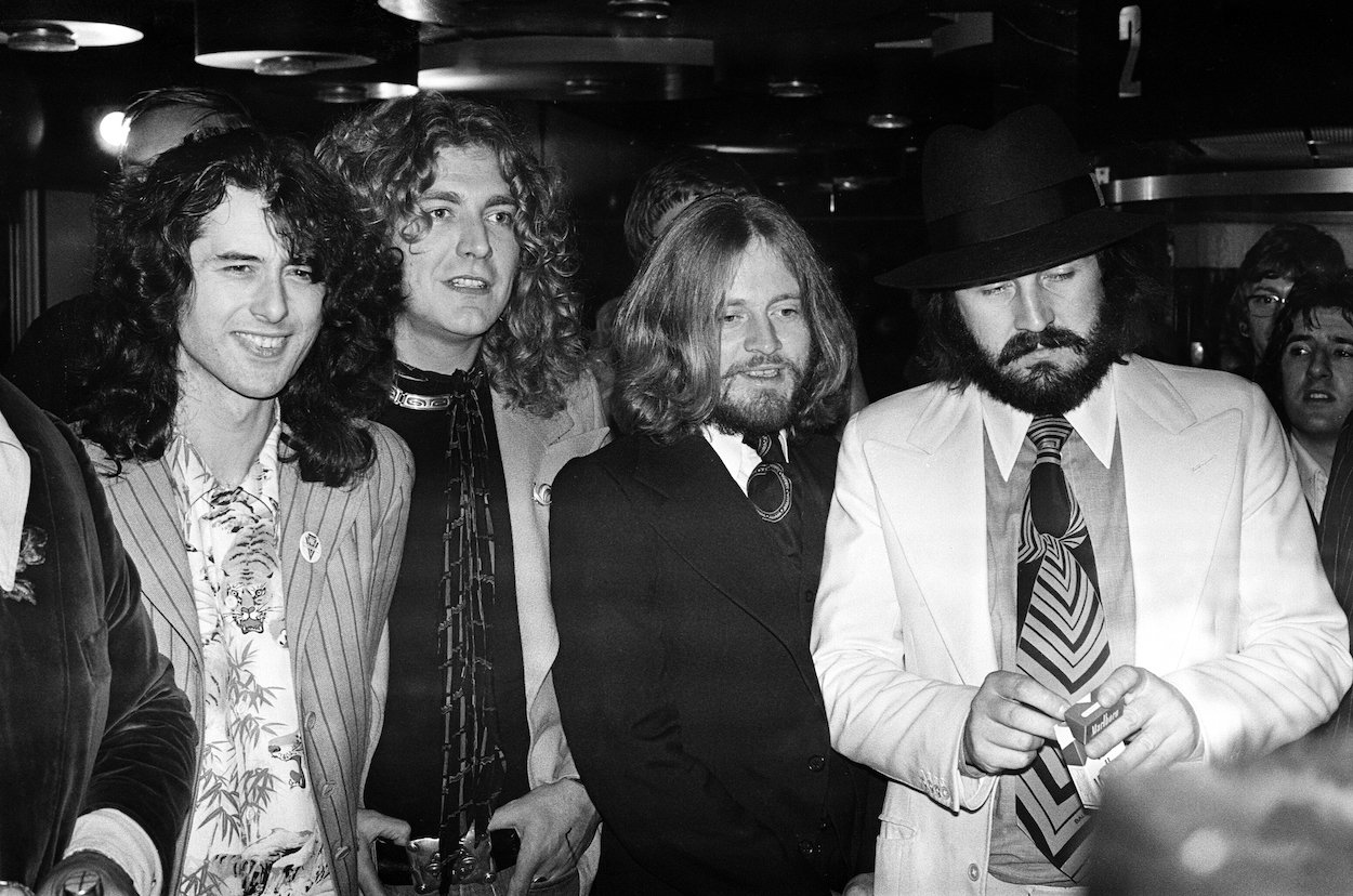 Led Zeppelin's Jimmy Page (from left), Robert Plant, John Paul Jones, and John Bonham in November 1976. The band's 'Coda' album is surprisingly solid for a collection of outtakes.