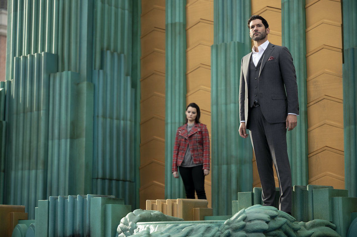 'Lucifer' actors Brianna Hildebrand as Rory and Tom Ellis as Lucifer Morningstar