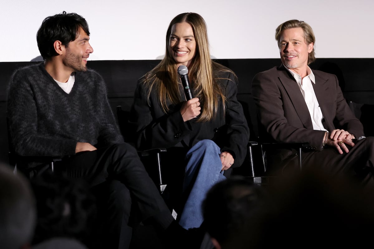 Diego Calva, Margot Robbie, and Brad Pitt attend a New York Special Screening and Q&A for Paramount Pictures' "Babylon"